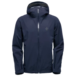 Mens Tops Black Diamond M Stormline Stretch Rain Jacket