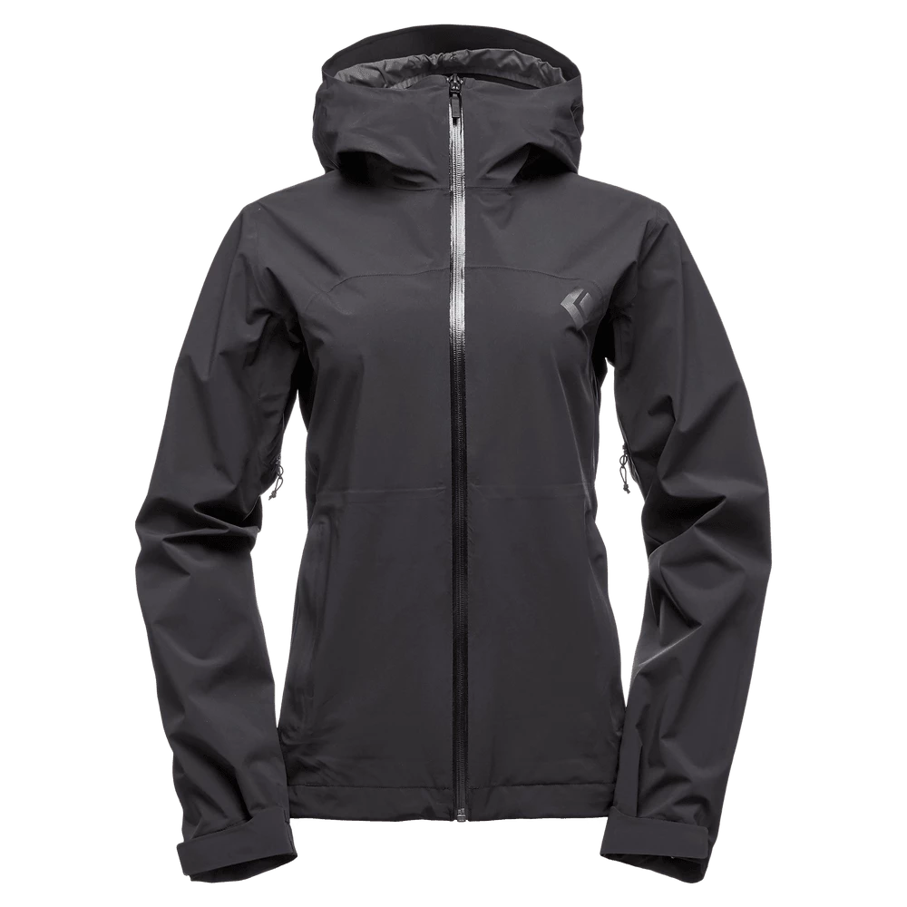 Black Diamond W Stormline Stretch Rain Jacket Womens Tops Black Diamond W Stormline Stretch Rain Jacket Womens Tops