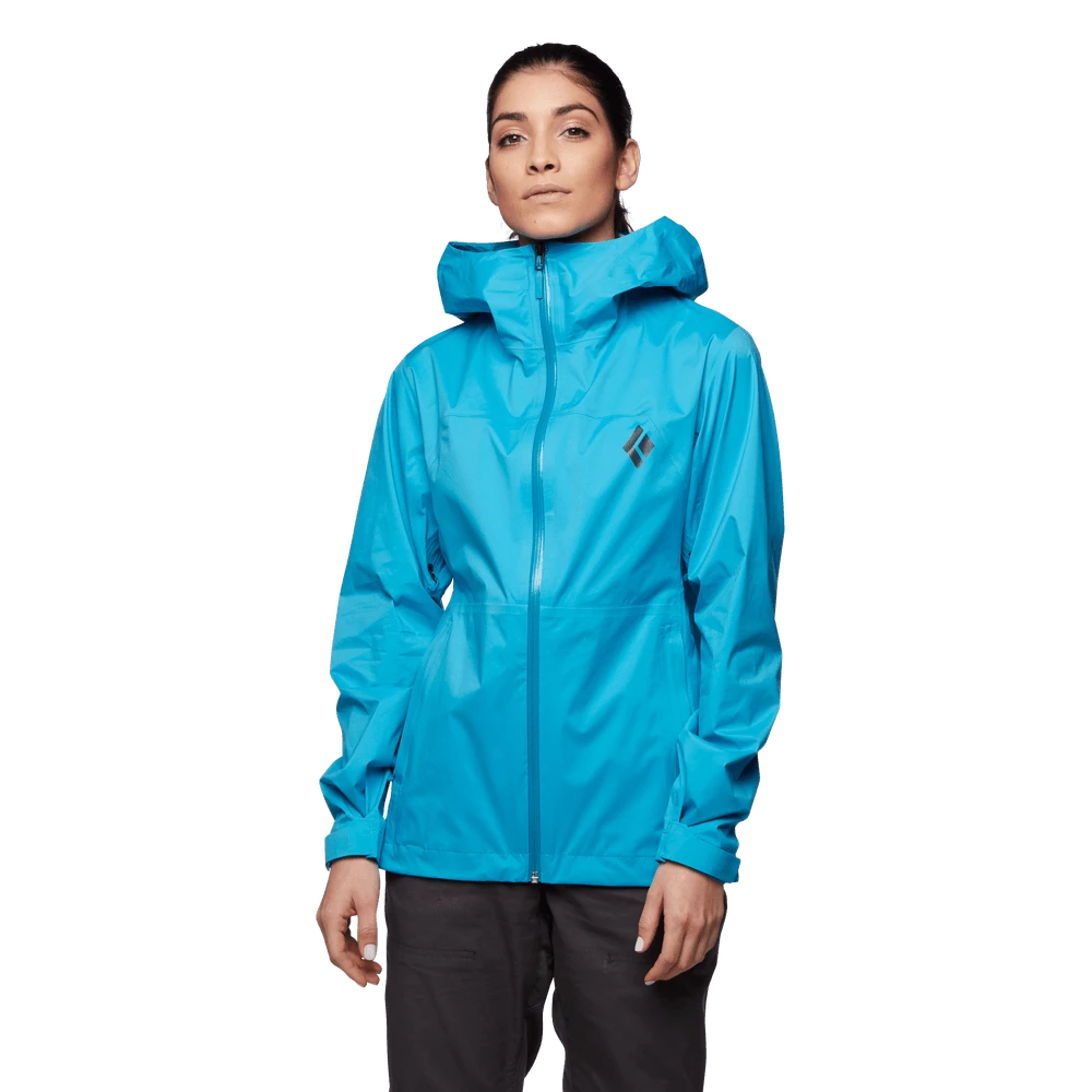 Black Diamond W Stormline Stretch Rain Jacket Womens Tops Black Diamond W Stormline Stretch Rain Jacket Womens Tops