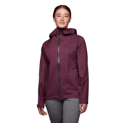 Black Diamond W Stormline Stretch Rain Jacket Womens Tops 3 Black Diamond W Stormline Stretch Rain Jacket Womens Tops