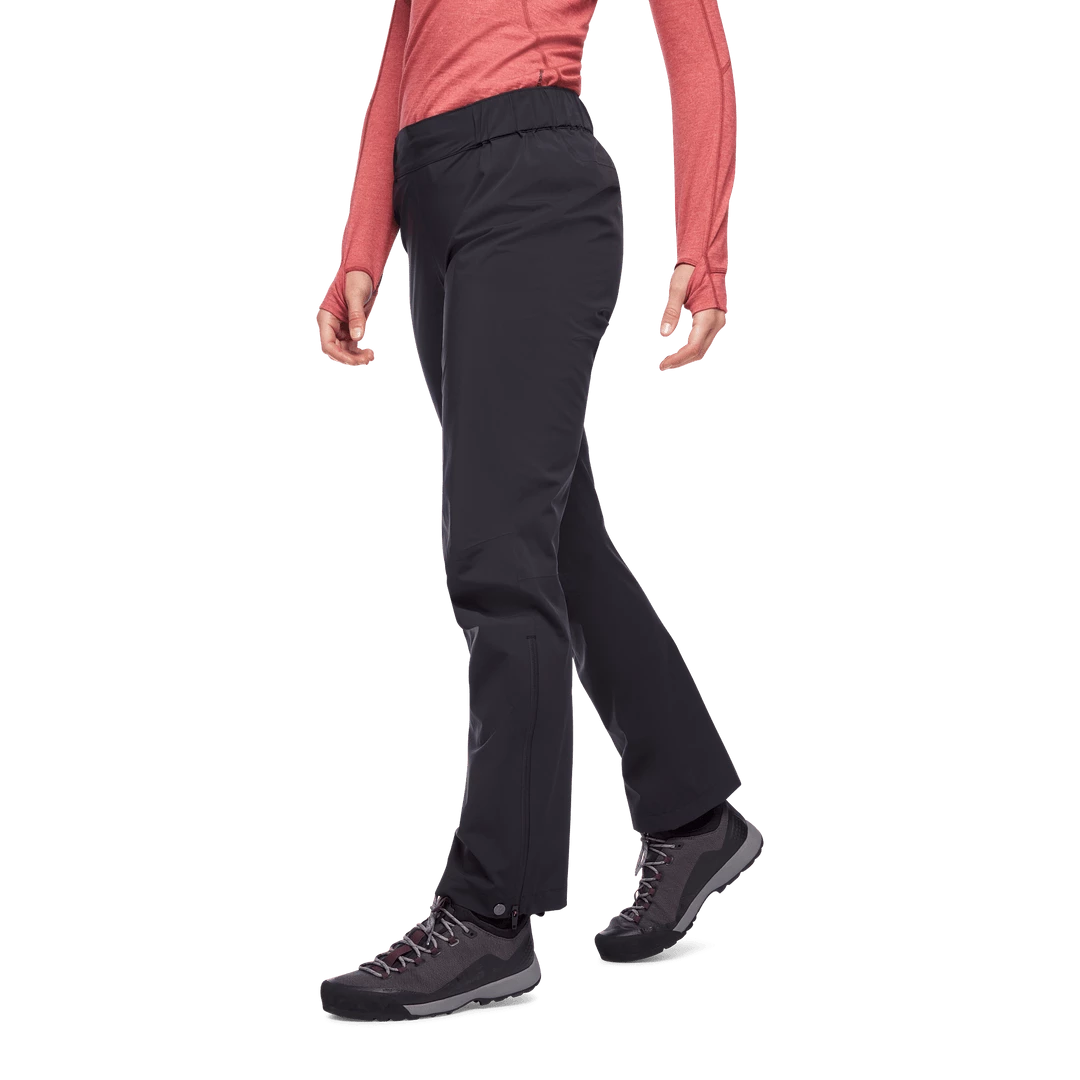 Womens Bottoms Black Diamond W Stormline Stretch Rain Pant Womens Bottoms Black Diamond W Stormline Stretch Rain Pant