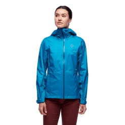 Black Diamond W Treeline Rain Shell (2021) Womens Tops