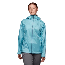 Womens Tops Black Diamond W Treeline Rain Shell