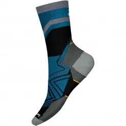 Smartwool Run Zero Cushion Mid Crew Pattern Socks